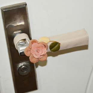 门把手套立体花高级感布面小区防盗门把手套可水洗防撞门拉手套