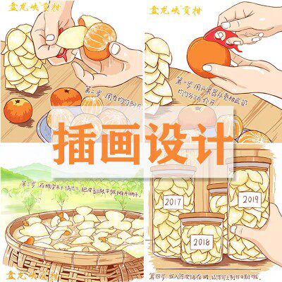 手绘插画设计Q版卡通人物头像代画商业动漫画册定制文创国潮绘本图片
