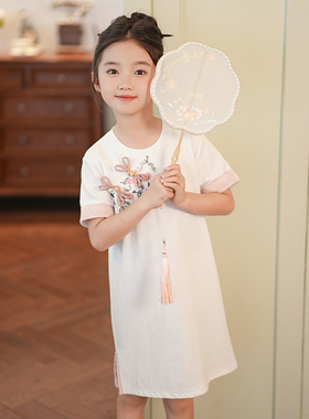 清仓--80014吉米家族[邻家女孩]女童连衣裙2025夏季洋气公主裙