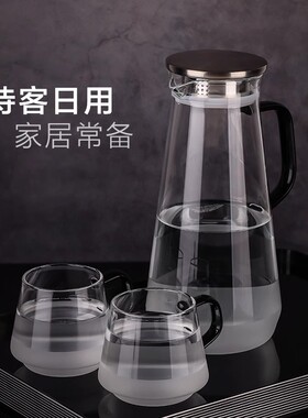 英国ORTOR玻璃水壶大容量凉水壶家用热水茶壶凉白开水壶水杯套装
