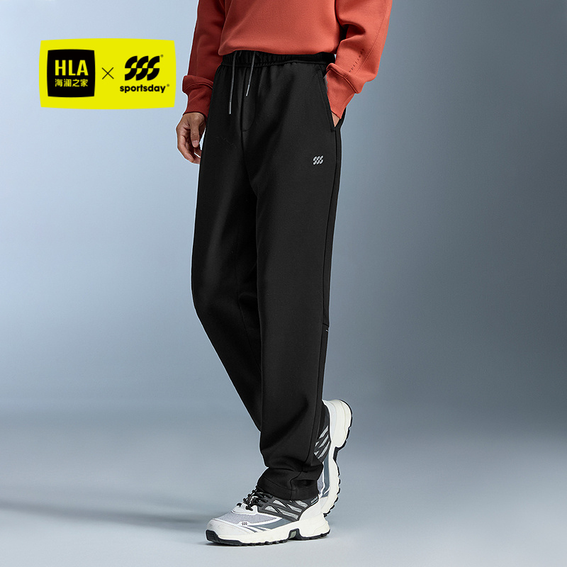 海澜之家松紧腰运动简约舒适裤子