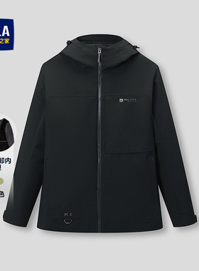HLA/海澜之家【董事长推荐】285A夹克25秋冬新可脱卸内胆外套男