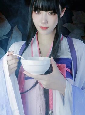 江师姐cos服汉服女襦裙古装动漫江厌离cos服江厌离cos江厌离假发