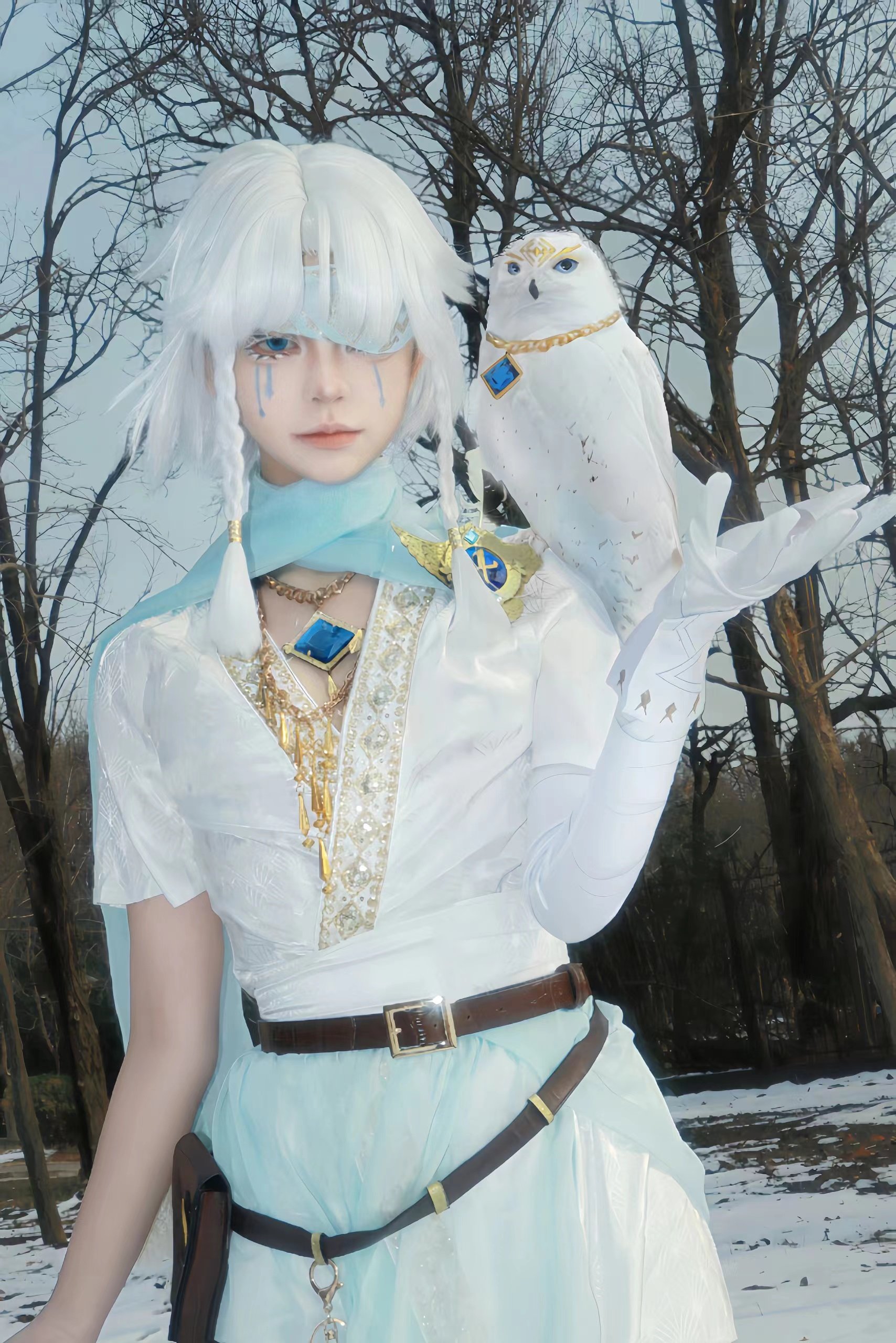 第五人格先知白cos服纯白的预言先知白cos服先知白cos假发先知白