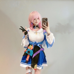 星穹铁道三月七cos二次元三月七cos服三月七cos三月七cos假发鞋子