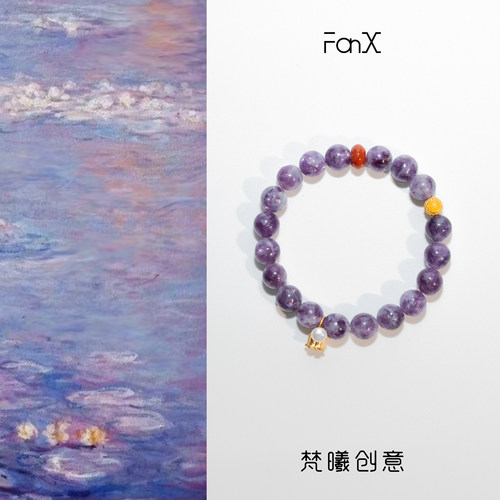 原创设计天然正品紫祖母水晶手串