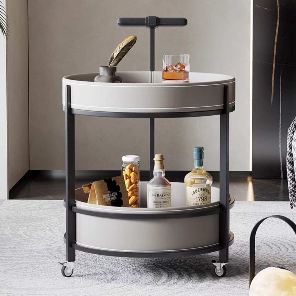 可移动边几小推车客厅沙发边柜置物架茶几小户型家用小推车