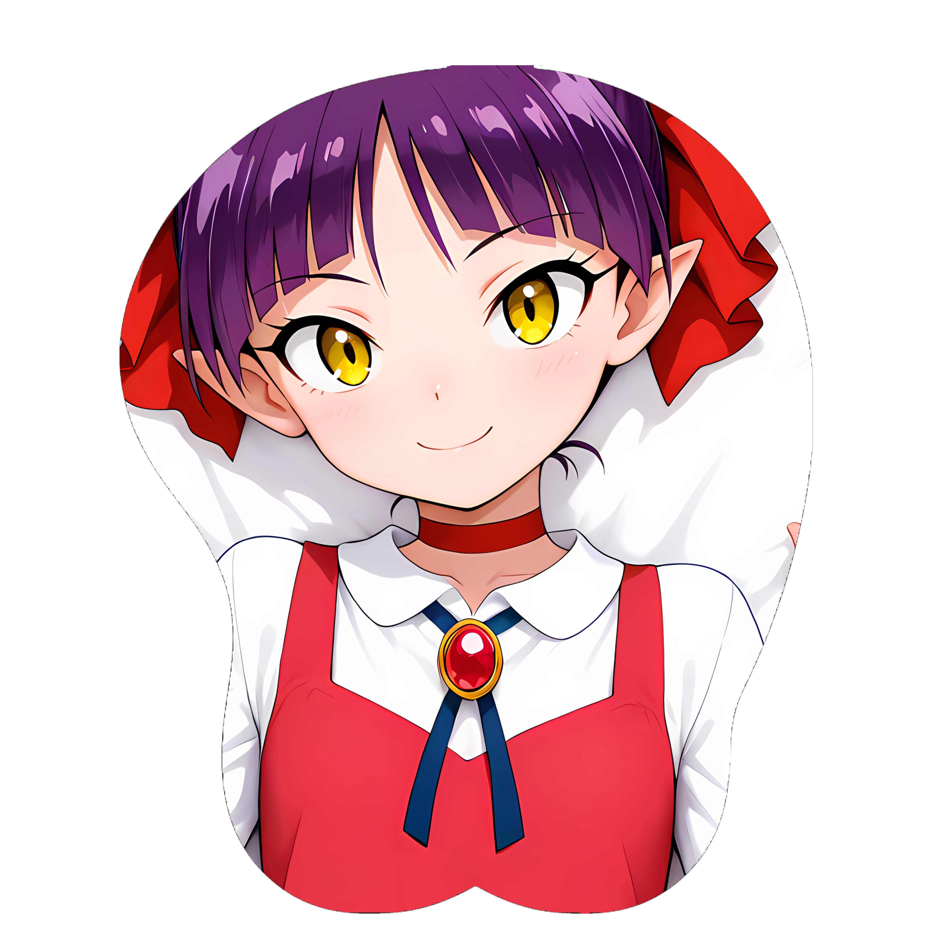 原创-3d胸部立体硅胶鼠标垫定制鬼太郎  猫娘二次元游戏动漫周边