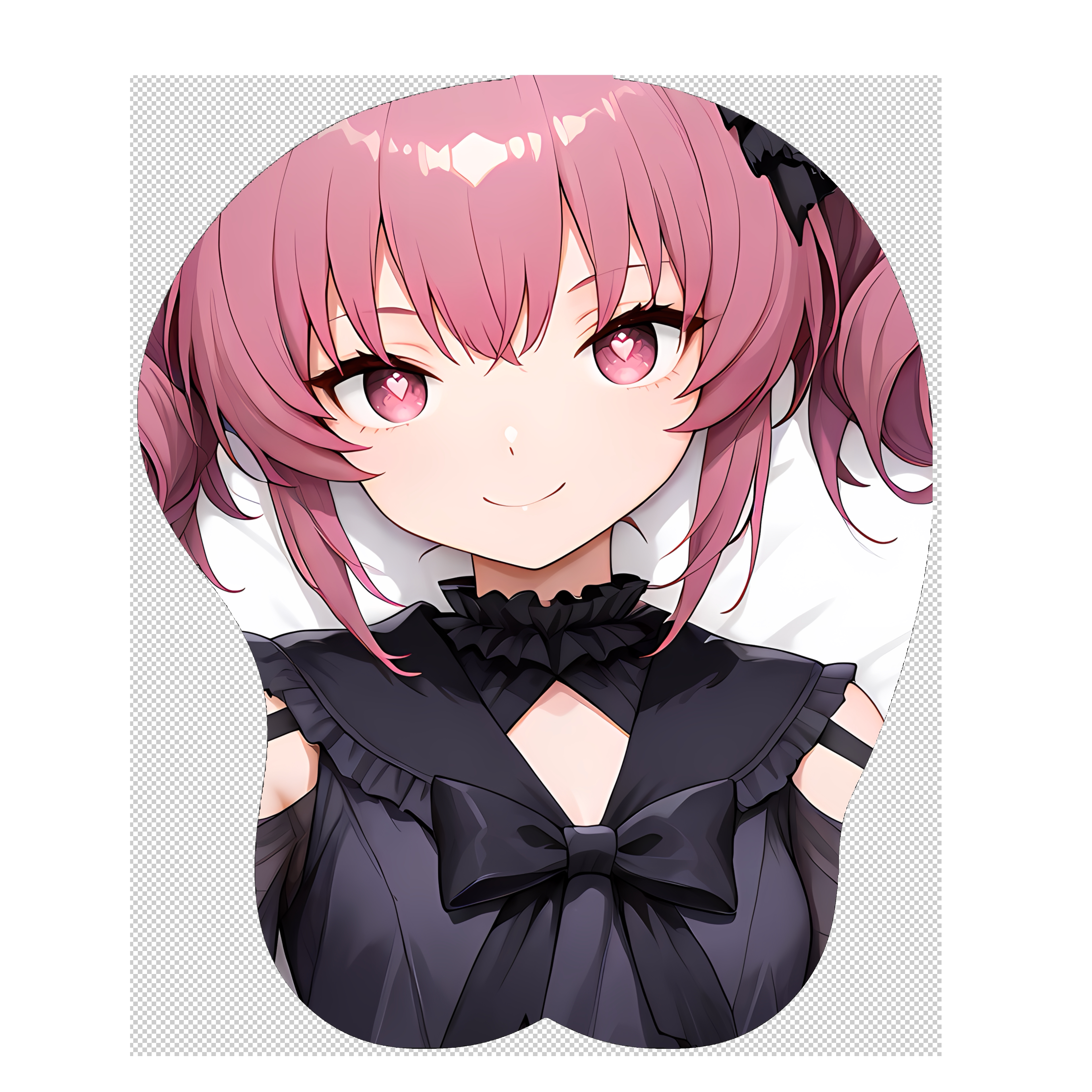 原创-3d胸部立体硅胶鼠标垫定制明日方舟巫恋二次元游戏动漫