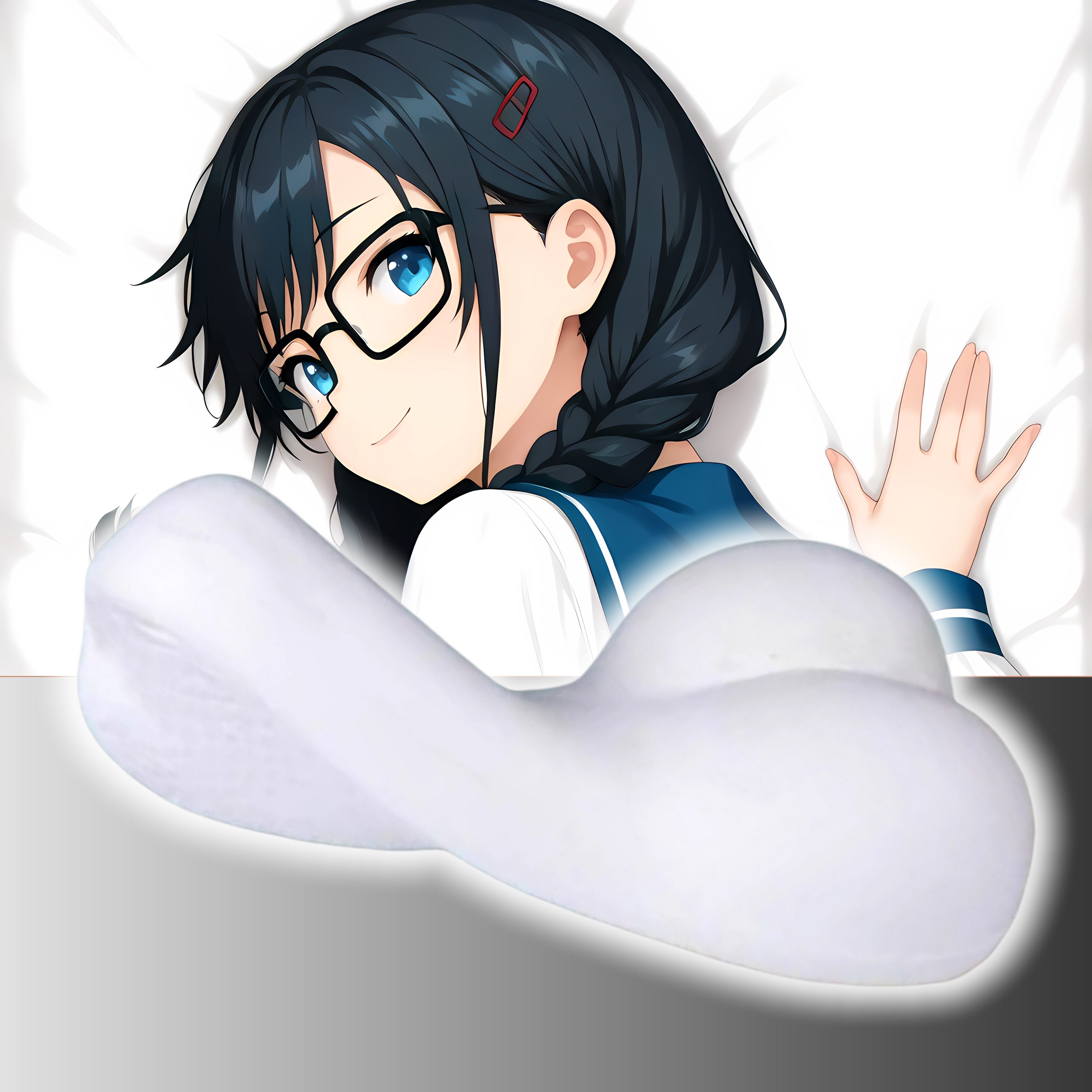 原创-半身异形抱枕头定制喜欢本大爷的竟然就你一个?三色院堇子