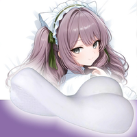 原创-半身异形抱枕人形小靠枕头蓝色航路库尼贝尔蒂人形