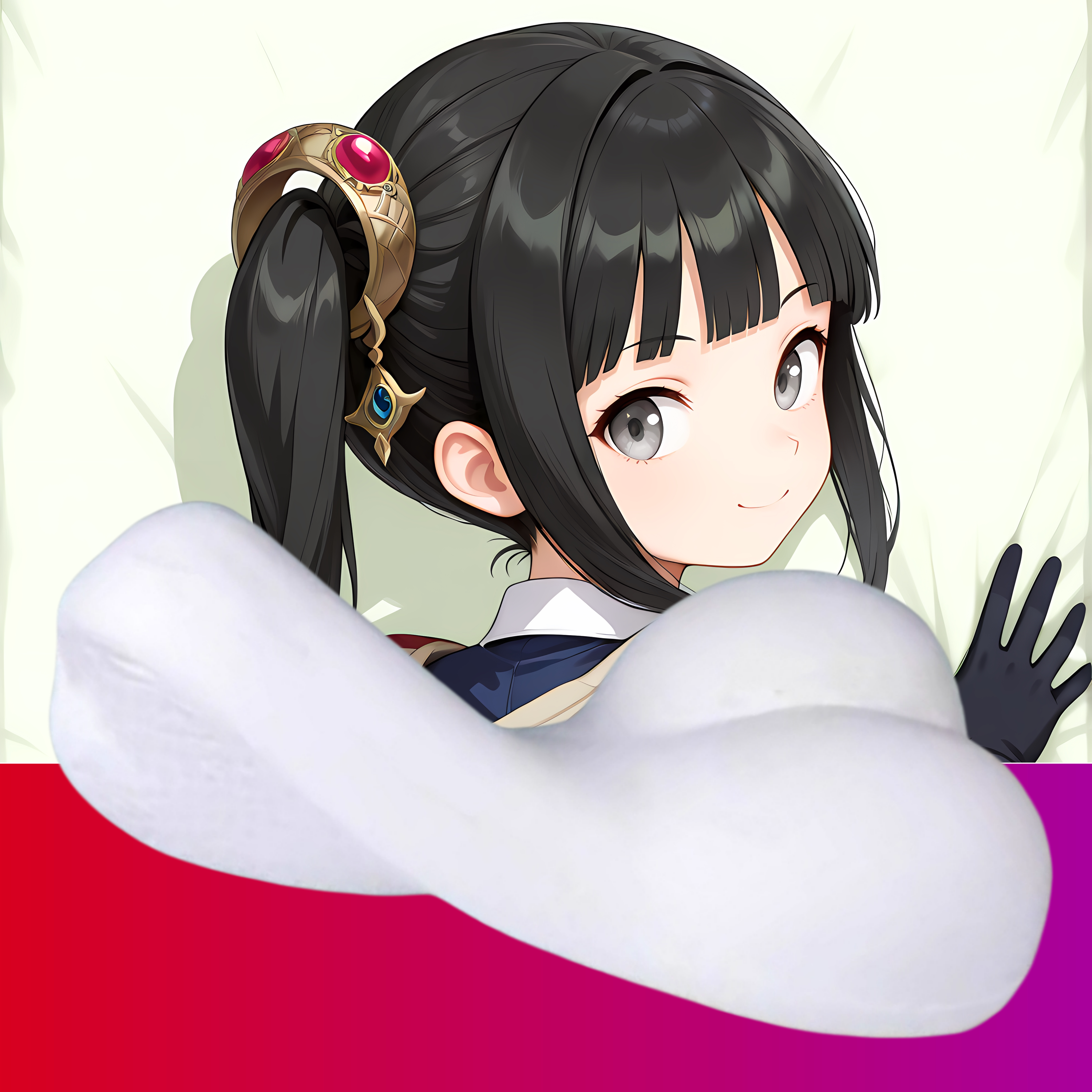 原创-半身异形抱枕小靠枕头定制人形亚兰德之炼金术士 咪咪二次元
