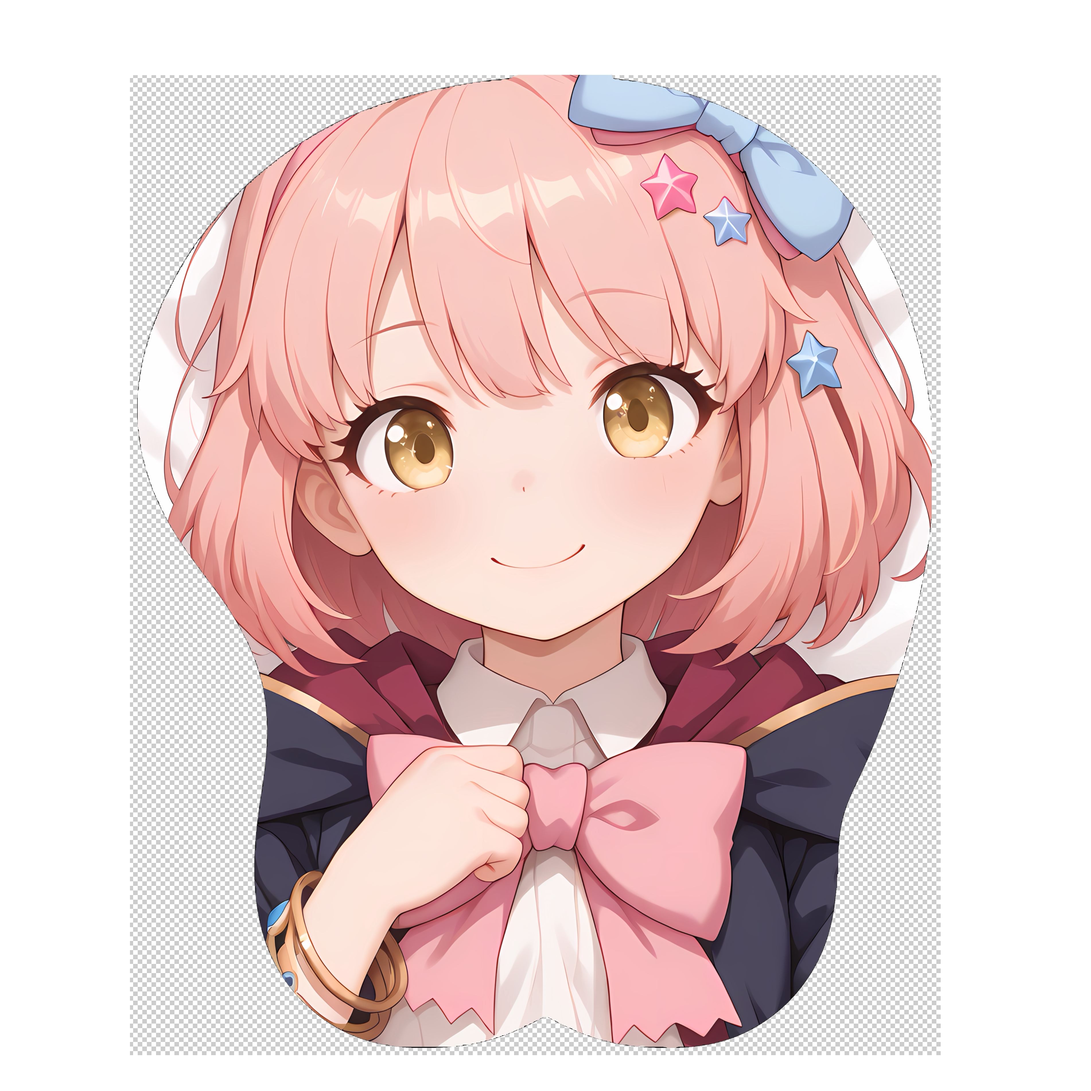 原创-3d胸部立体硅胶鼠标垫定制公主连结 风间千爱瑠二次元动漫