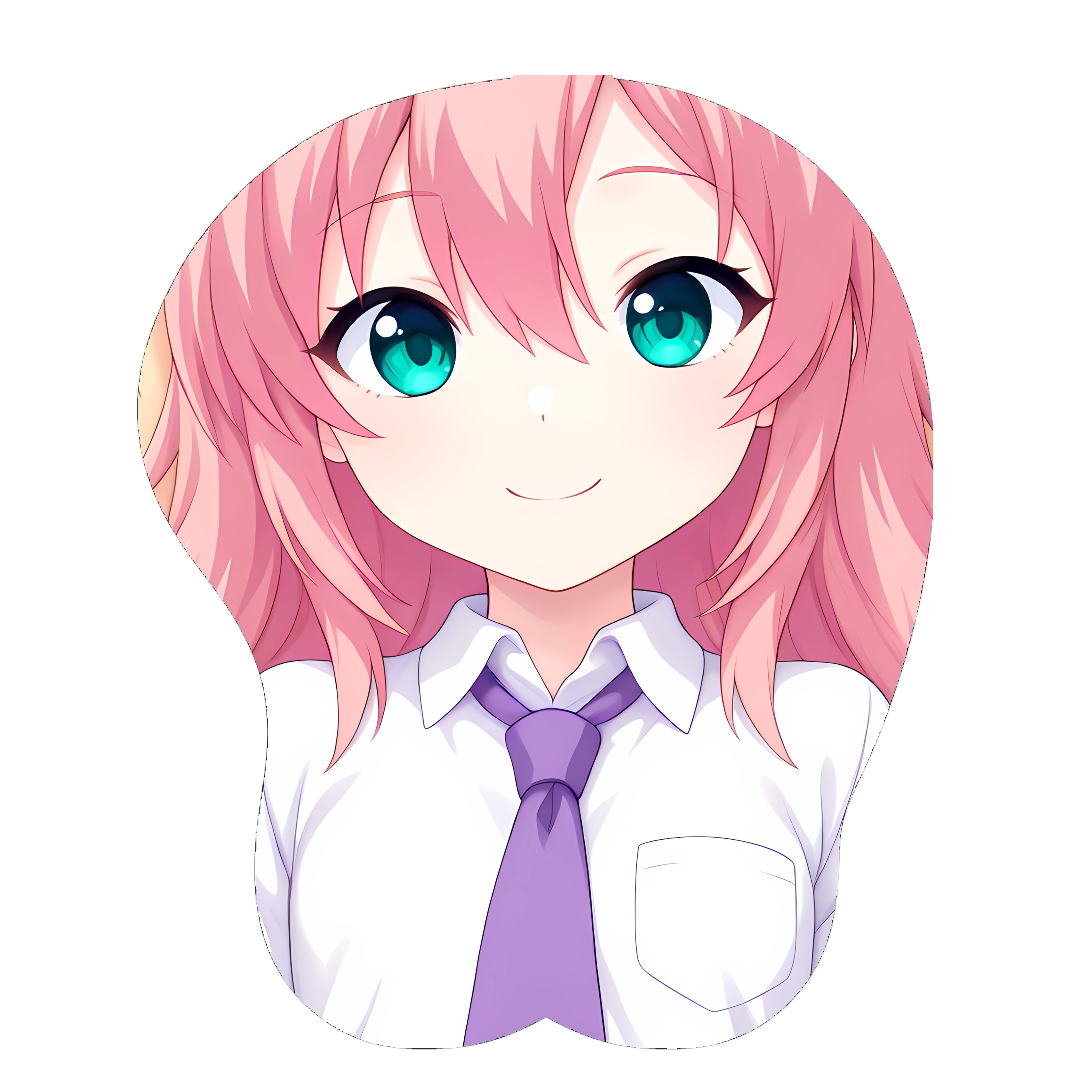 原创-3d胸部立体硅胶鼠标垫定制时间支配者 巫女二次元游戏动漫