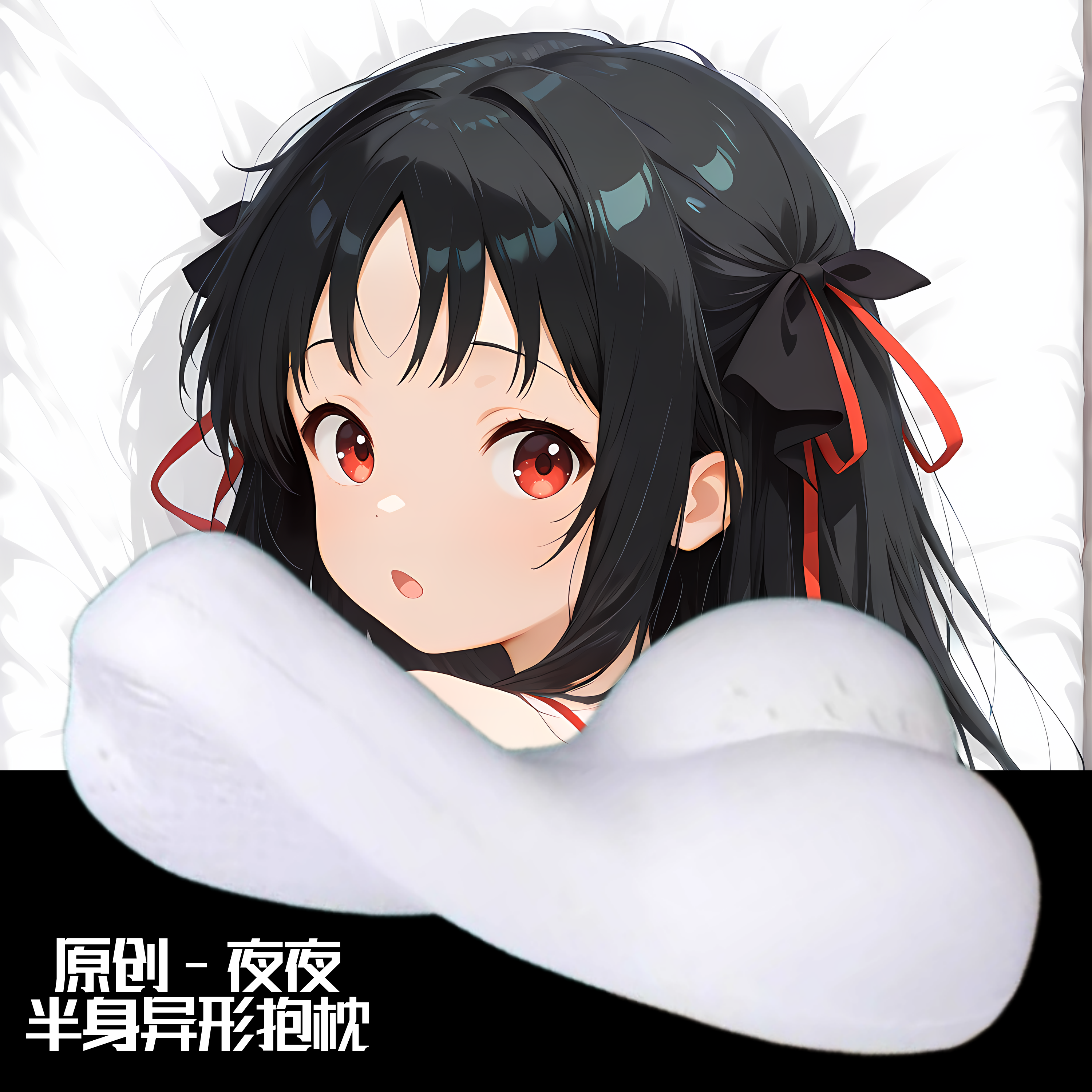 无敌萌原创-半身异形抱枕人形靠枕头机巧少女不会受伤夜夜 二次元
