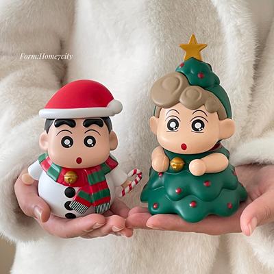 圣诞蜡笔小新精致桌面摆件