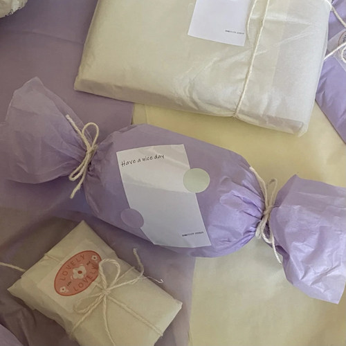 ins奶油色雪梨纸礼物拍照道具