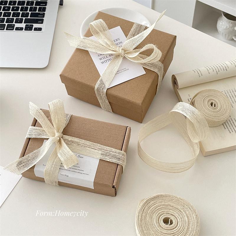 米白复古丝麻手工diy麻绳