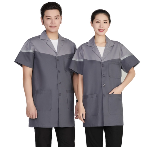 Летняя пылезащитная крышка для работы, нагрудник, короткий рукав, делается под заказ