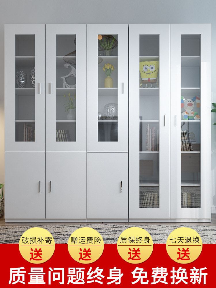 疯抢 实木文件柜资料柜带玻璃储物柜档案柜家用书柜书架办公室收|ruв категории коммерческий/офисная мебель, офисная мебель, Канцелярии кабинета класса, картотека - от Buy2taobao.com для оказания профессиональной услуги покупки агента Taobao