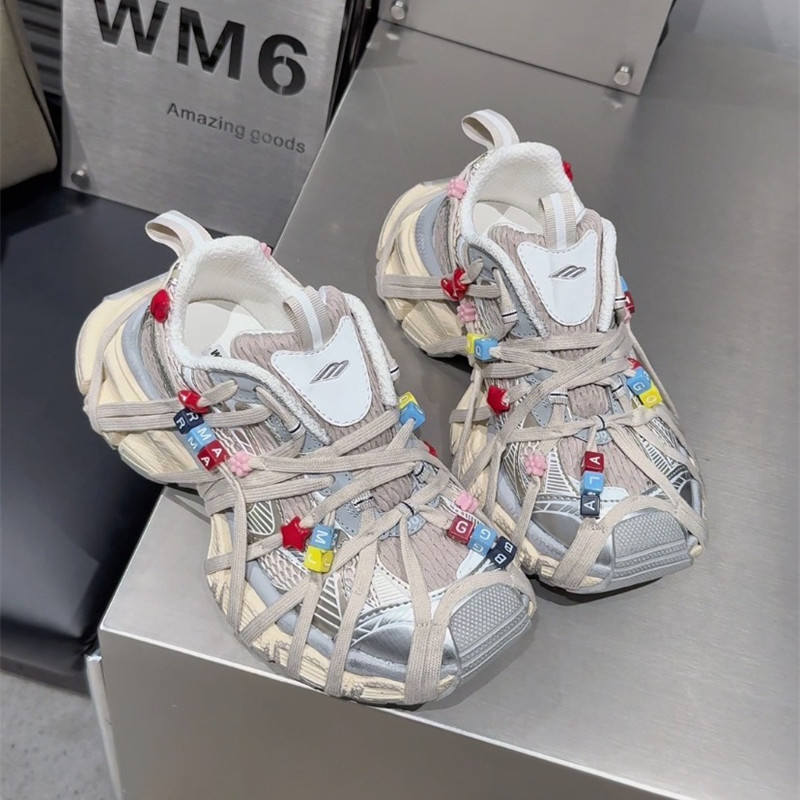 WM6女鞋潮流百搭老爹鞋欧洲站2026早春新款欧货糖果色运动休闲鞋