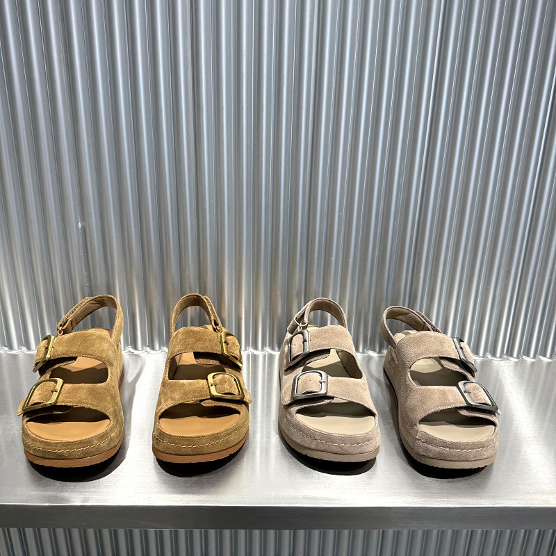 乐魔厚底休闲凉鞋女露趾沙滩鞋