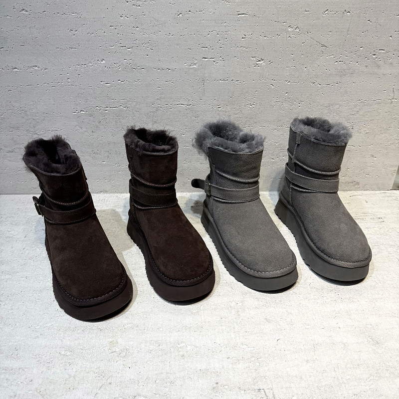 欧洲站磨砂皮雪地靴女2025年冬季新款欧货真皮加绒保暖厚底大棉靴,女鞋,时尚雪地靴,淘宝优惠券,粉丝福利购,淘宝优惠卷