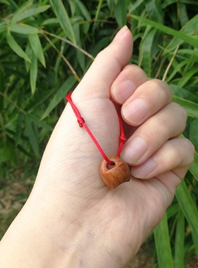 手工编织野生桃核手工雕刻