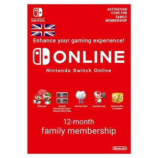 Nintendo Switch Online Family Membership 12M英服家庭会员年卡