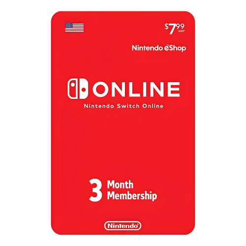 3-Month Nintendo Switch Online Membership U.S 美服会员季卡
