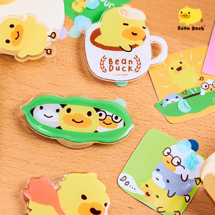 B.Duck官方 Duck系列卡通周边自粘手机伸缩气囊支架 小黄鸭Bean