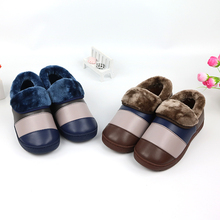 Chaussons enfants en suède pour hiver - semelle caoutchouc - Ref 1024359 Image 14