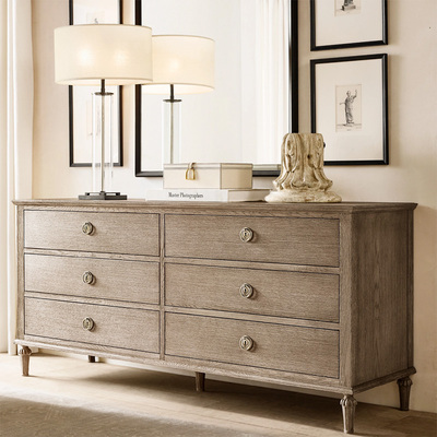 美国Rh法式乡村实木斗柜玄关柜