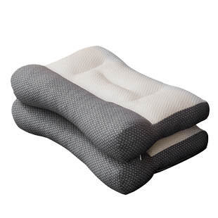 日本骨科反牵引枕乳胶枕护颈椎枕头助睡眠枕芯家用一对装睡觉专用