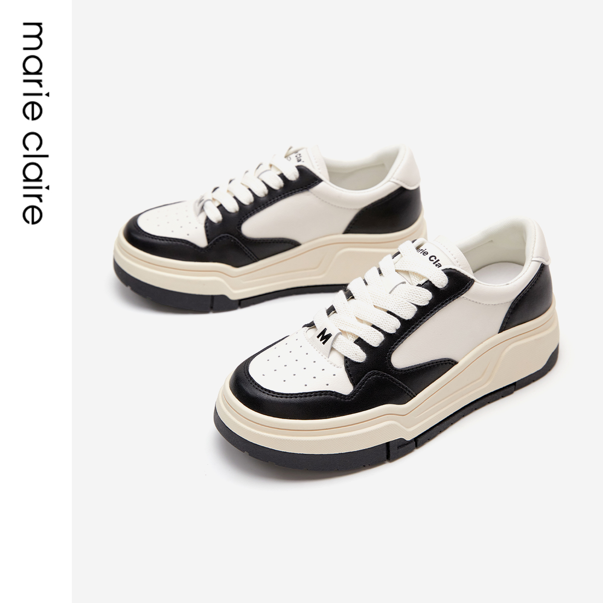 MC女鞋厚底板鞋24春新款