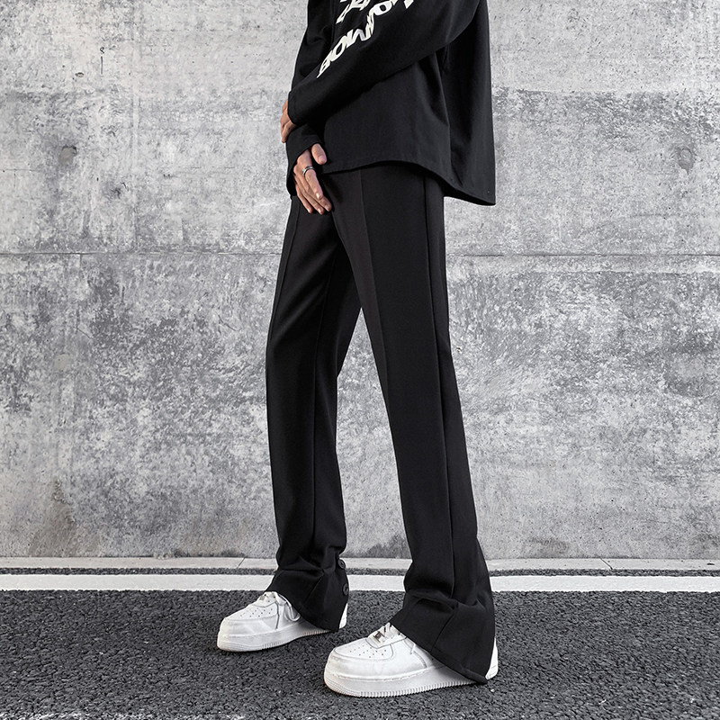 早秋高街vibe开叉排扣高级感休闲裤男修身西裤女KK344-P55，男装西裤，星座205