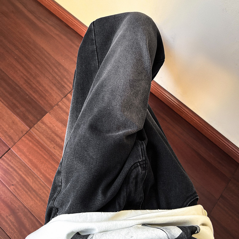 早秋四季高街复古水洗牛仔裤男直筒宽松阔腿长裤K0686-P50,男装牛仔裤,星座205