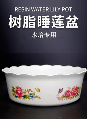 树脂水培花盆碗莲专用