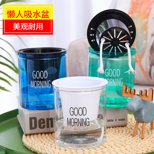树脂懒人水培花盆简约花盆批发