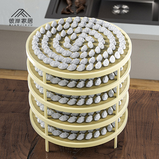 家用青竹多层饺子帘竹子盖连摆水饺的盖帘包竹饺子托盘竹制圆形放