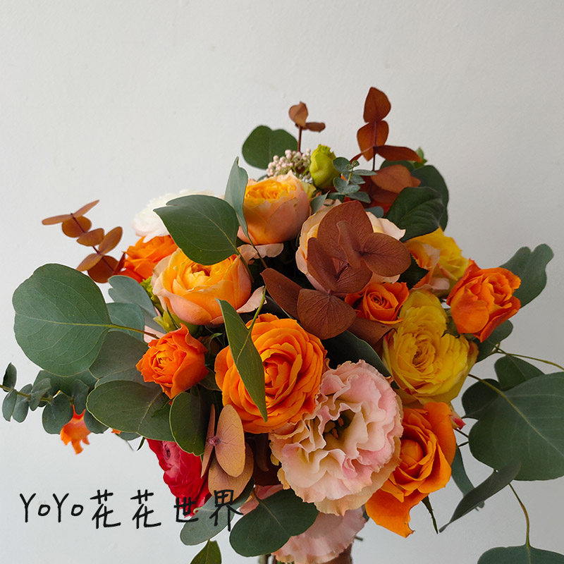 花花世界月订鲜花包年包月每周一花混搭花束鲜花办公室花瓶插花