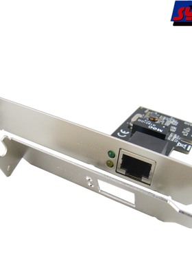 西霸 syba ENW01B 台式电脑PCI-E X1有线1000M千兆网卡 RTL8111E半高2U机箱