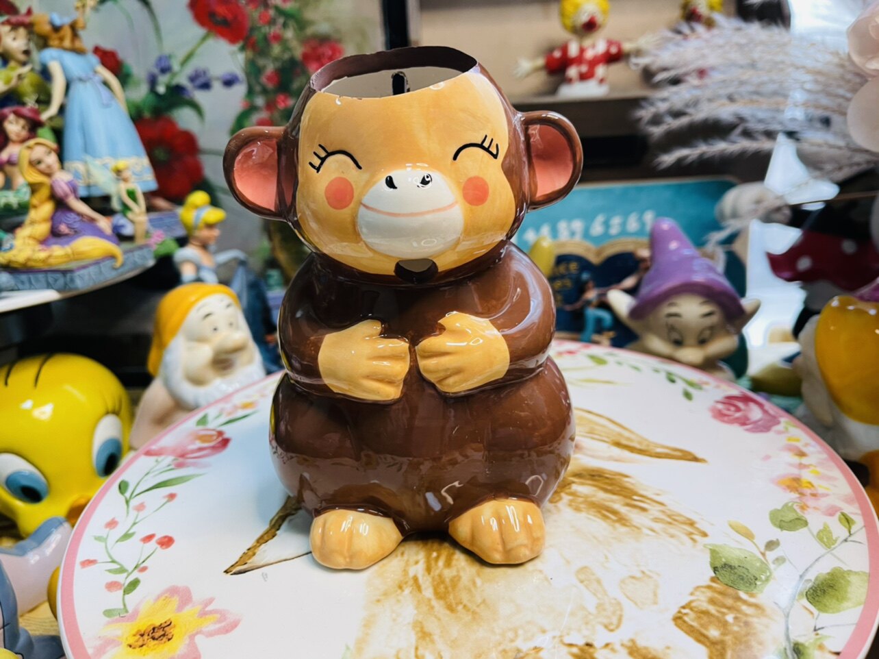 阿蓓姐姐家猴子陶瓷水樽架仓鼠喝水壶刺猬龙猫滚珠金丝熊喂水