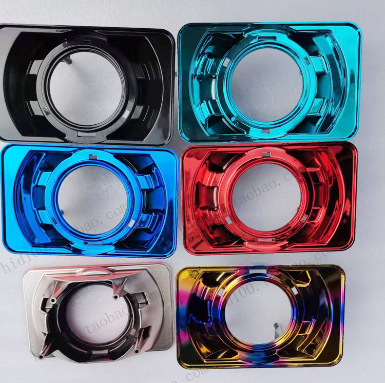 GS125方灯适用于改装海5双光透镜刀仔钻豹摩托车超亮大灯总成配件