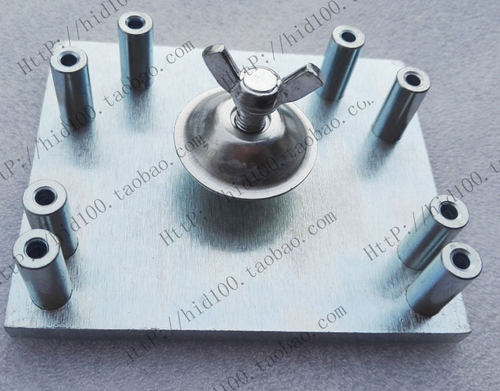 透镜打孔定位板 透镜改灯定位模具 改装工具Q5海5透镜定位板通用