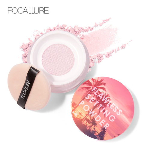 FOCALLURE散粉清透蜜粉定妆持久控油防水防汗不脱妆遮瑕不卡粉