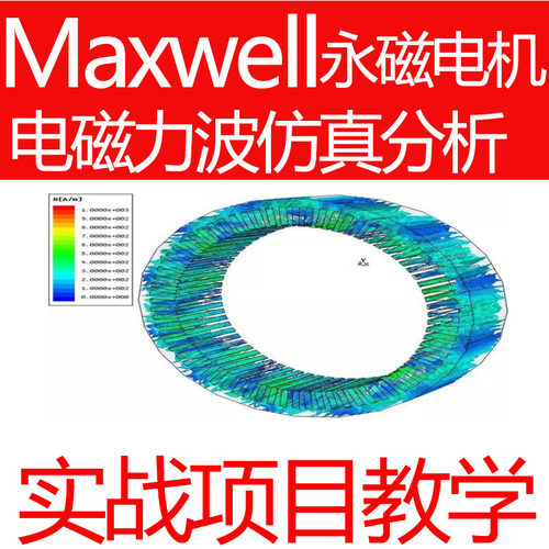 Maxwell永磁电机仿真视频教程电磁力波理论仿真分析电枢磁场谐波