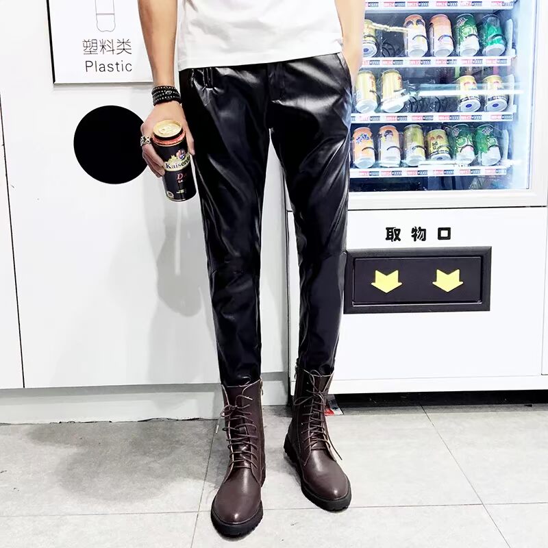 Pantalon cuir homme pour adolescent pour automne - Ref 1486920 Image 1