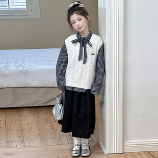 2025女童秋装套装儿童洋气时尚运动童装卫衣外套春秋款时髦两件套