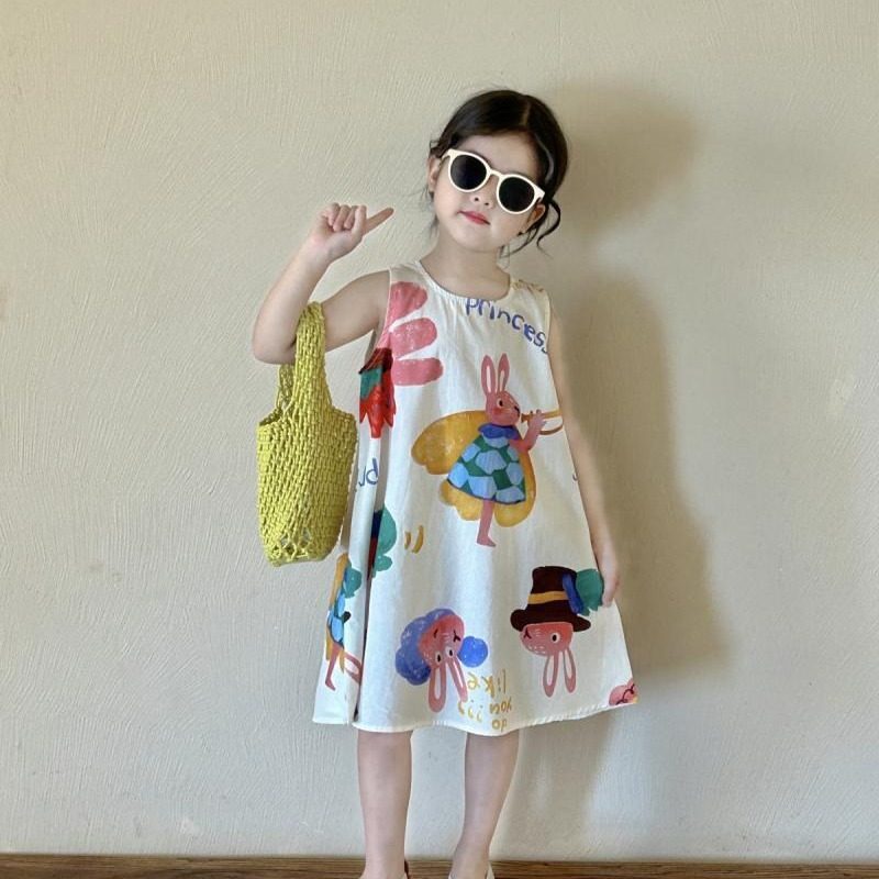 女童夏季连衣裙2025新款洋气韩版无袖背心裙夏装儿童裙子夏天时尚,童装/婴儿装/亲子装,连衣裙,淘宝优惠券,粉丝福利购,淘宝优惠卷